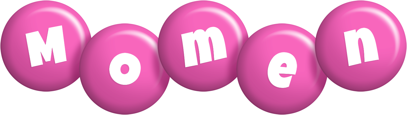 Momen candy-pink logo