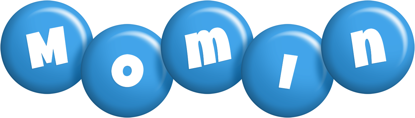 Momin candy-blue logo