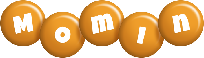 Momin candy-orange logo