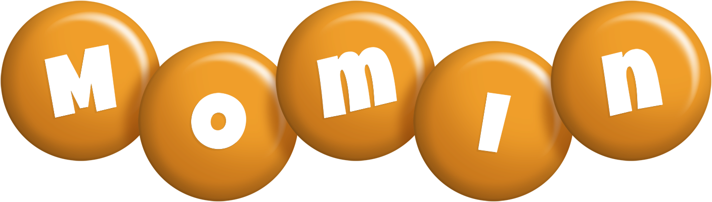 Momin candy-orange logo