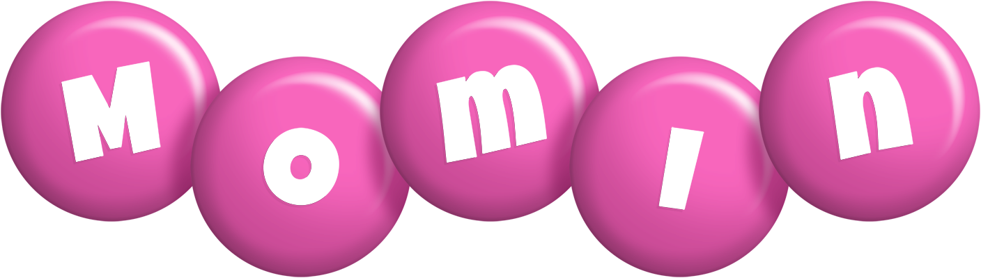 Momin candy-pink logo
