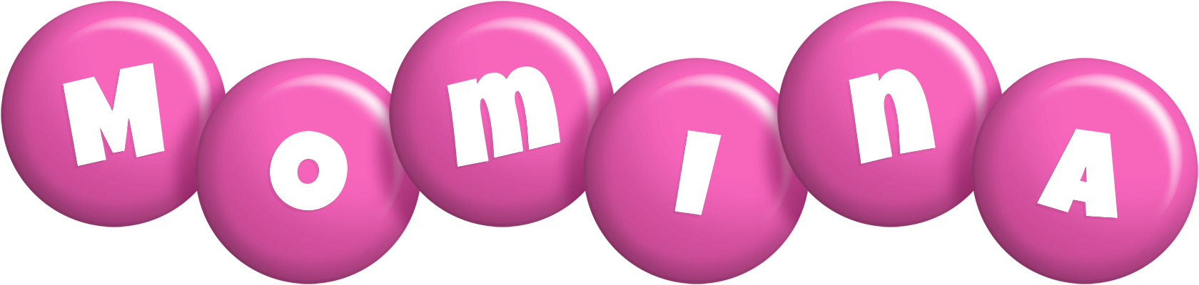 Momina candy-pink logo