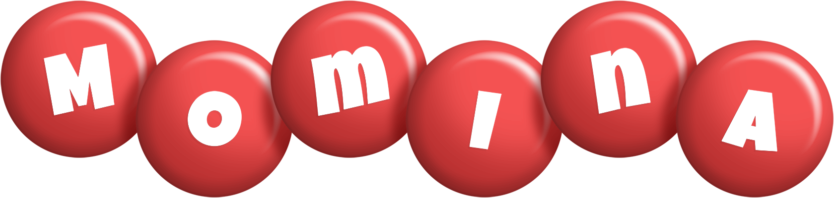 Momina candy-red logo