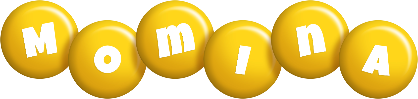 Momina candy-yellow logo