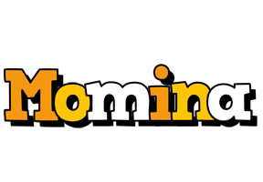 Momina cartoon logo