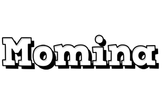 Momina snowing logo