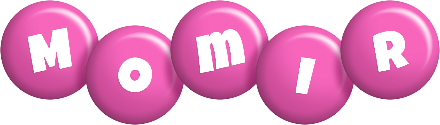 Momir candy-pink logo