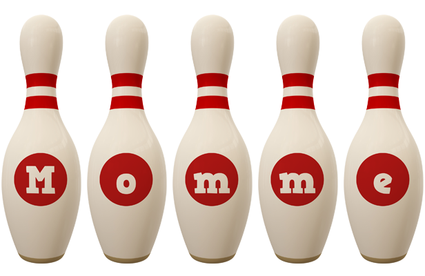 Momme bowling-pin logo