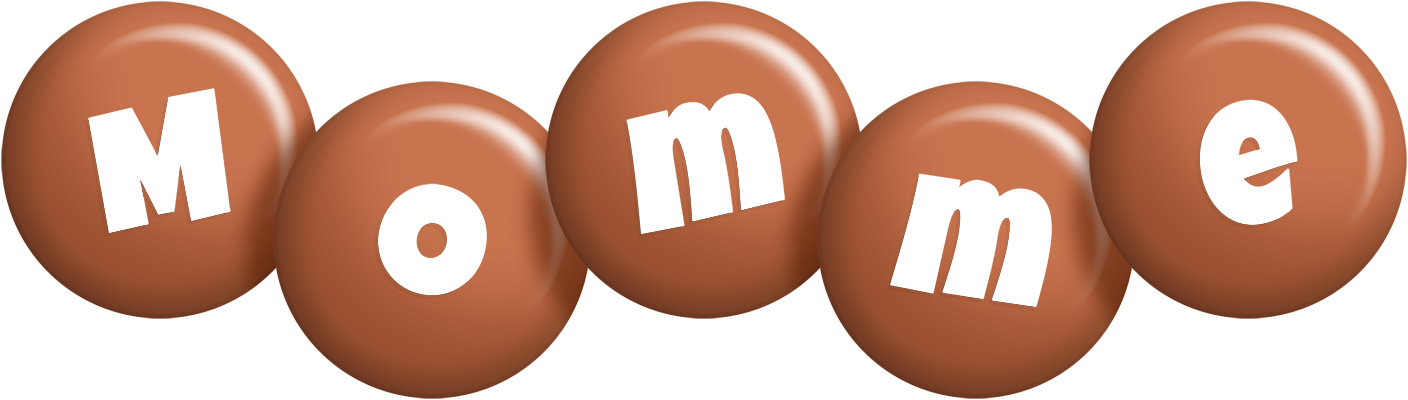 Momme candy-brown logo