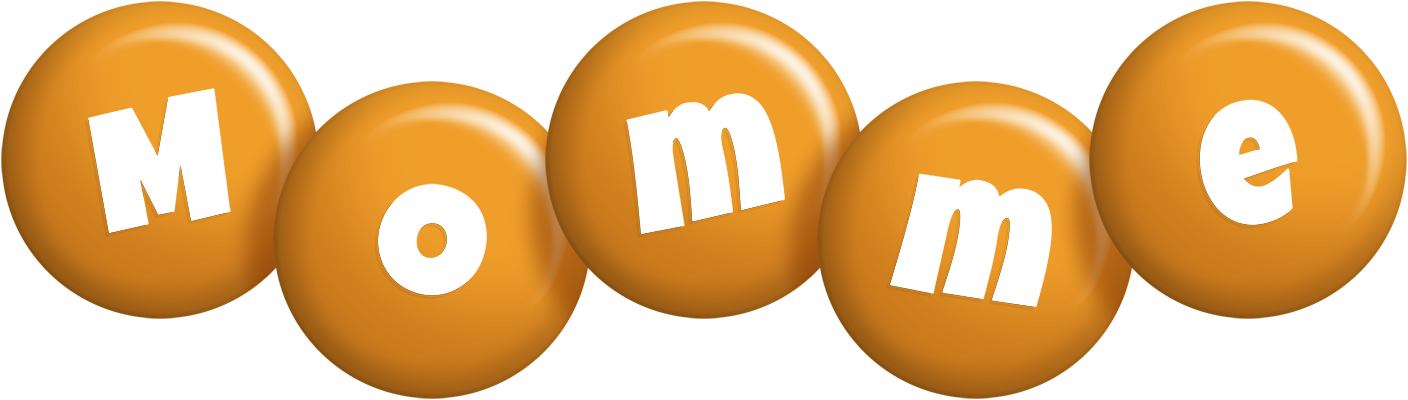 Momme candy-orange logo