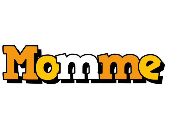 Momme cartoon logo