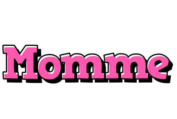 Momme girlish logo