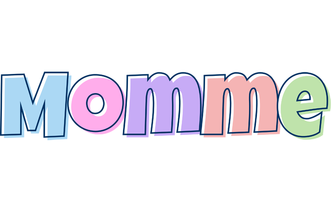 Momme pastel logo