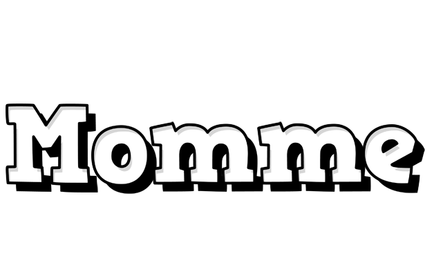 Momme snowing logo