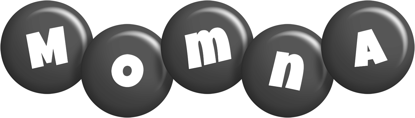 Momna candy-black logo