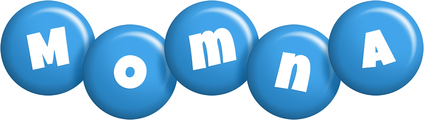 Momna candy-blue logo