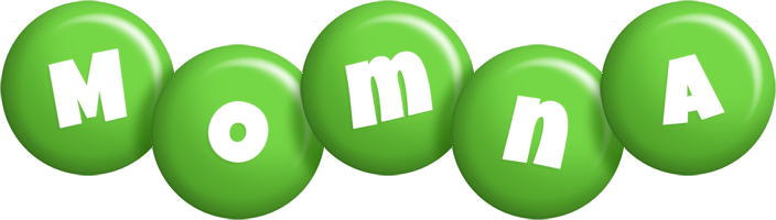 Momna candy-green logo