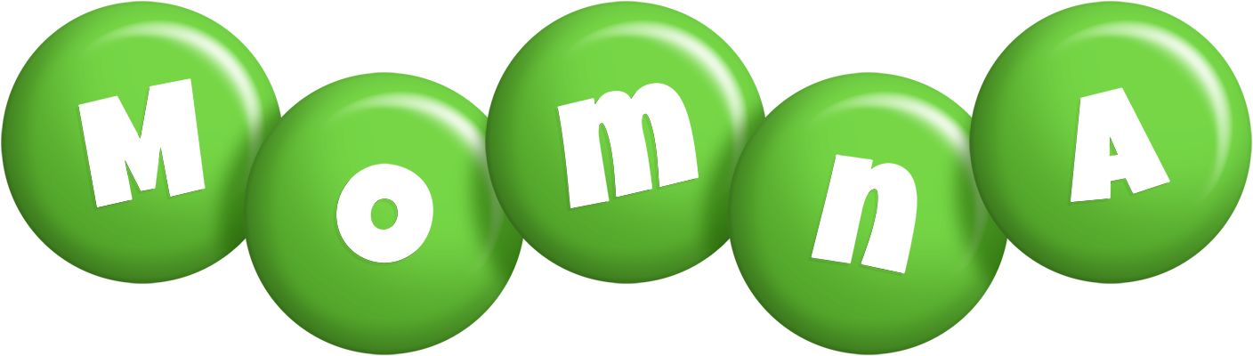 Momna candy-green logo