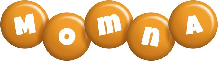 Momna candy-orange logo