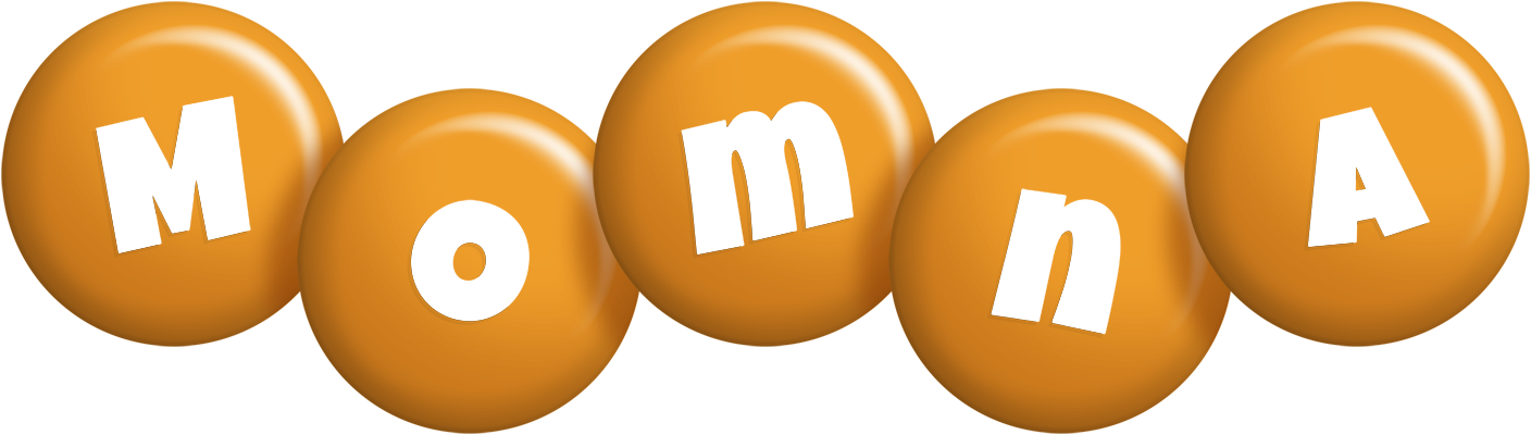 Momna candy-orange logo