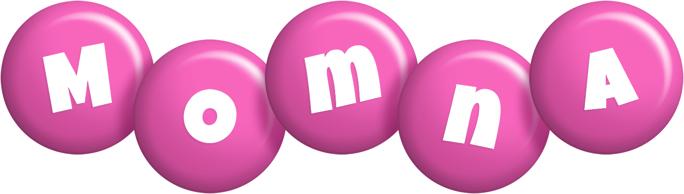 Momna candy-pink logo