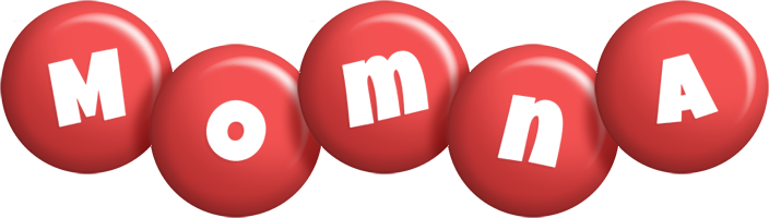 Momna candy-red logo