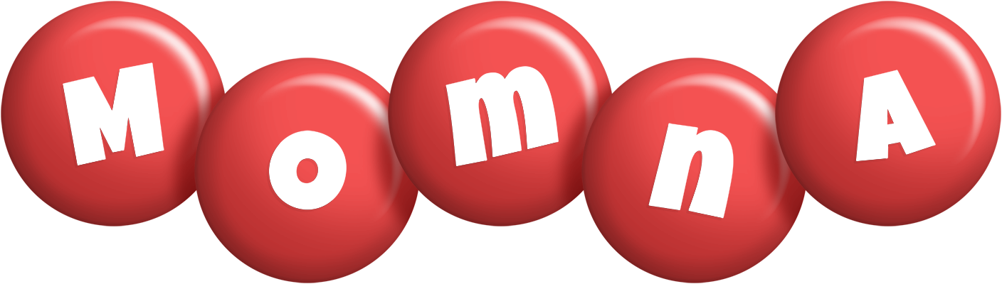 Momna candy-red logo