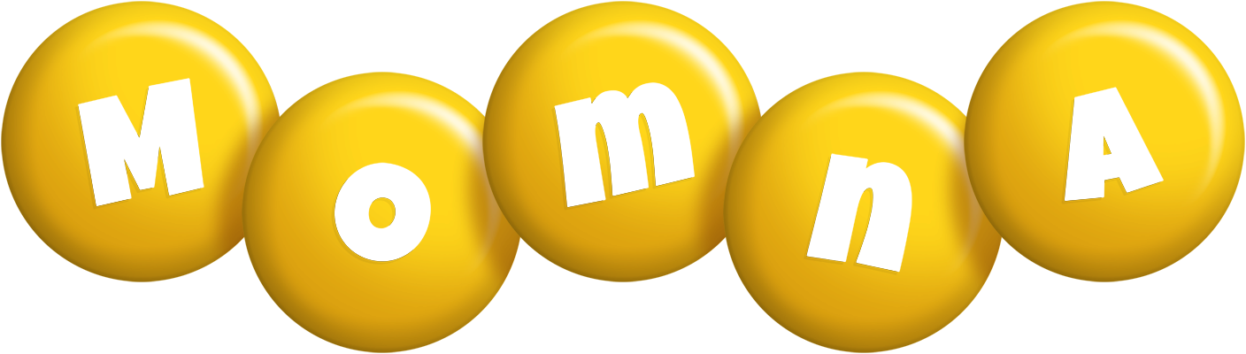 Momna candy-yellow logo