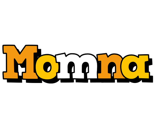 Momna cartoon logo