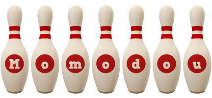 Momodou bowling-pin logo