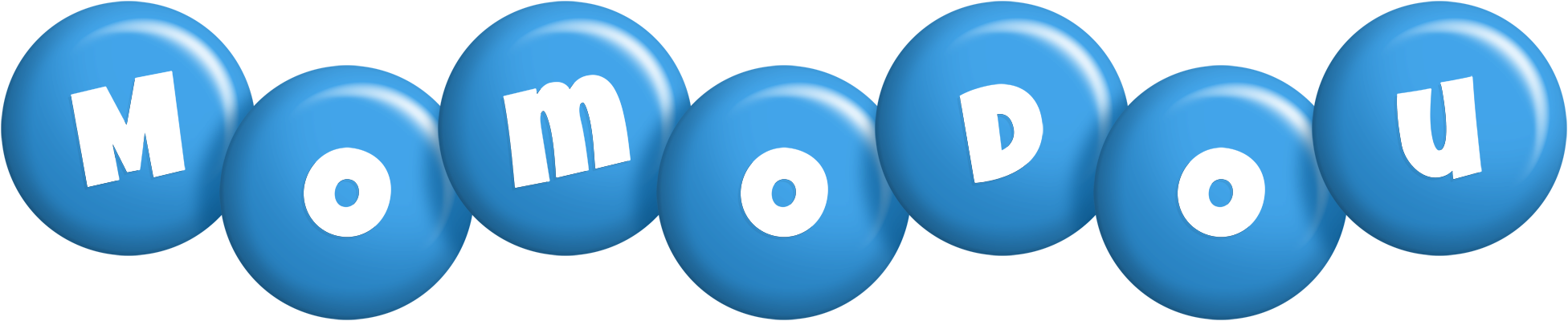 Momodou candy-blue logo