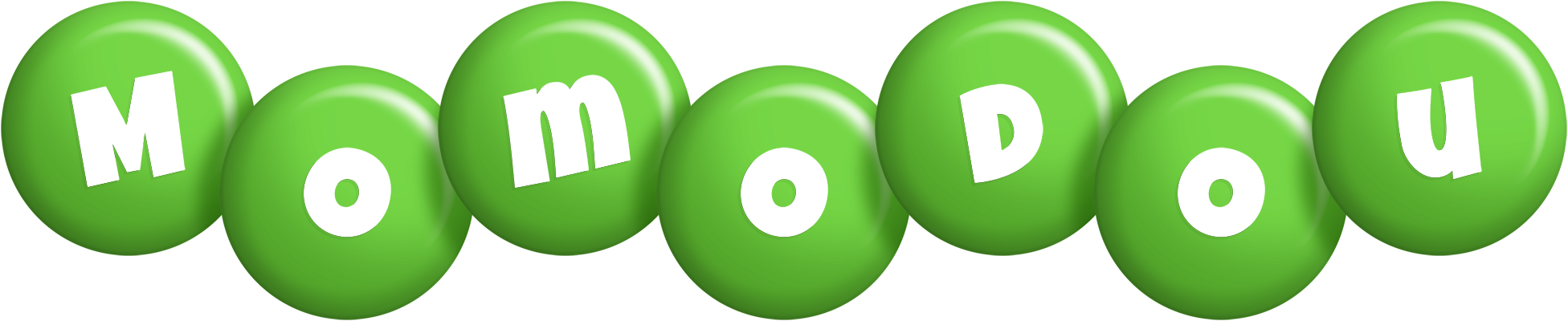 Momodou candy-green logo