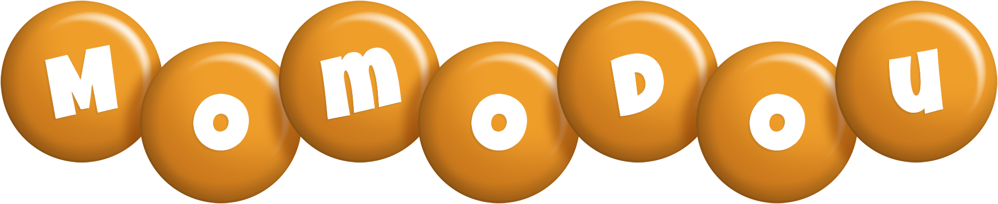 Momodou candy-orange logo