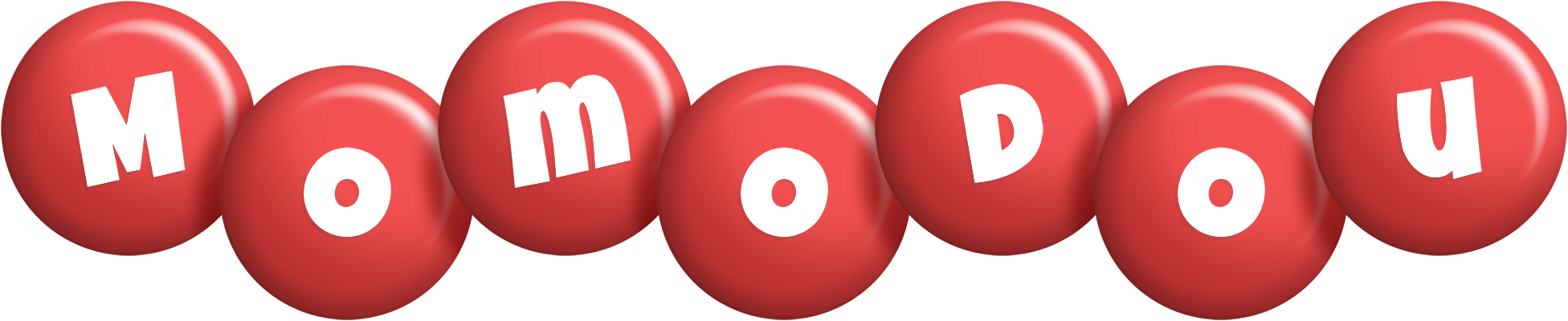 Momodou candy-red logo