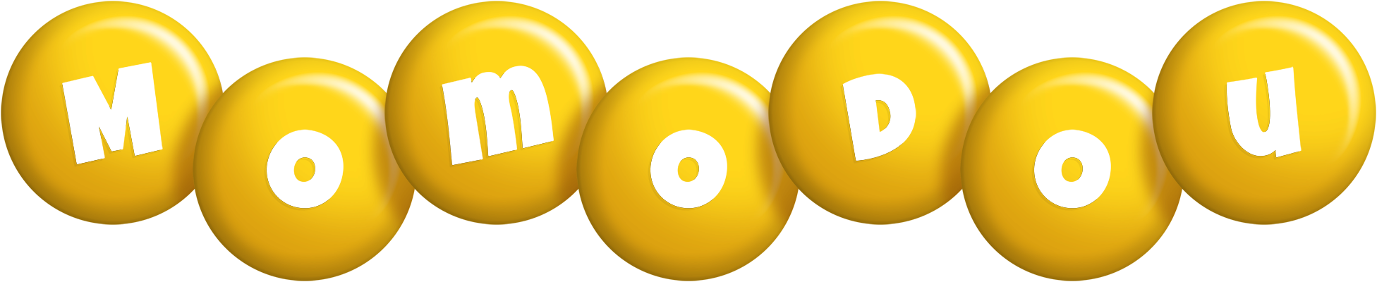 Momodou candy-yellow logo