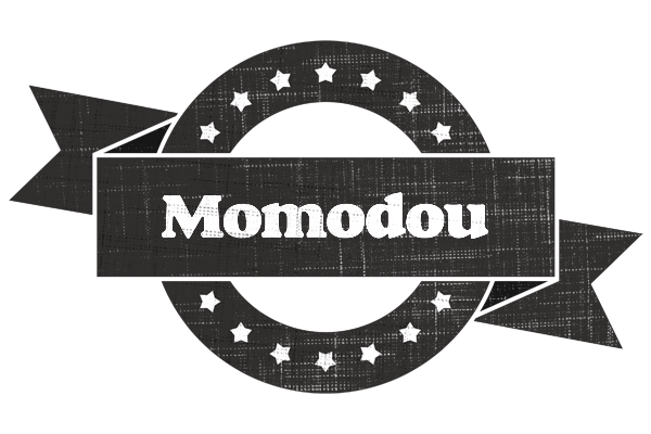 Momodou grunge logo