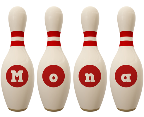 Mona bowling-pin logo