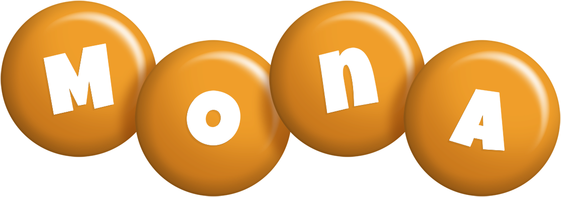 Mona candy-orange logo