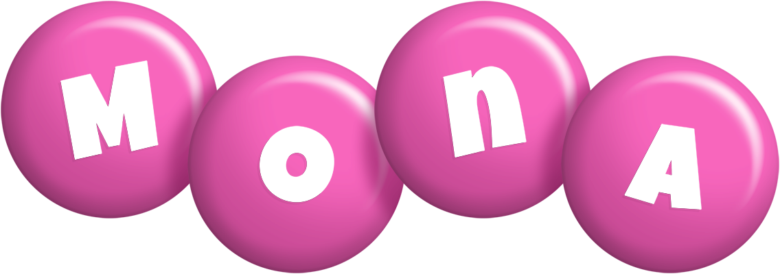 Mona candy-pink logo