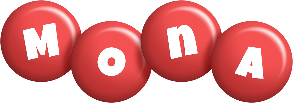Mona candy-red logo