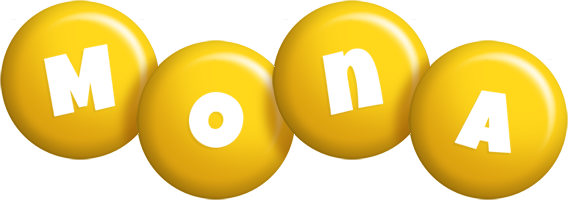 Mona candy-yellow logo