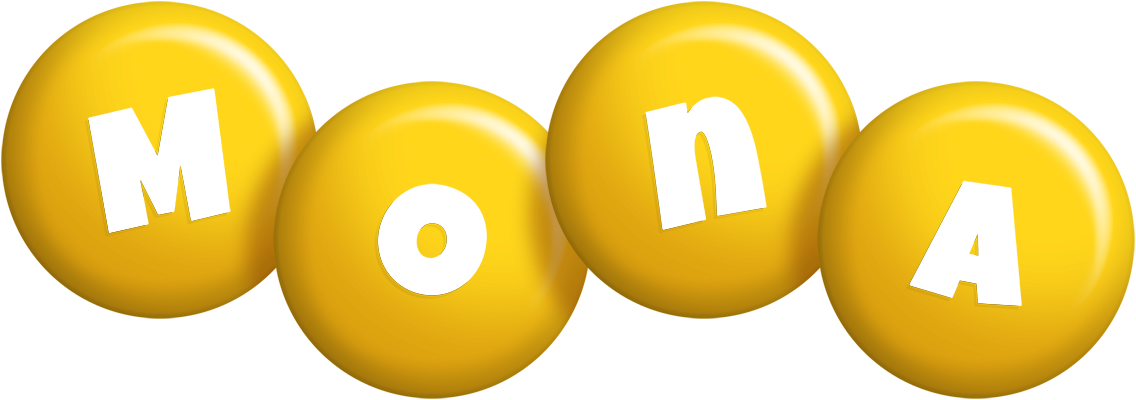 Mona candy-yellow logo