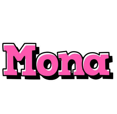 Mona girlish logo