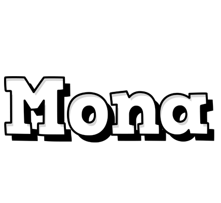 Mona snowing logo