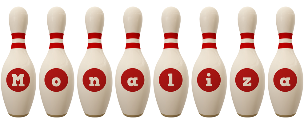 Monaliza bowling-pin logo