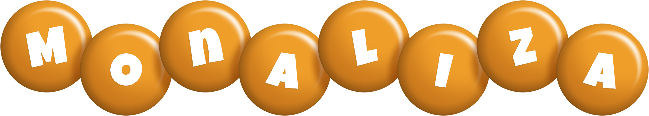 Monaliza candy-orange logo