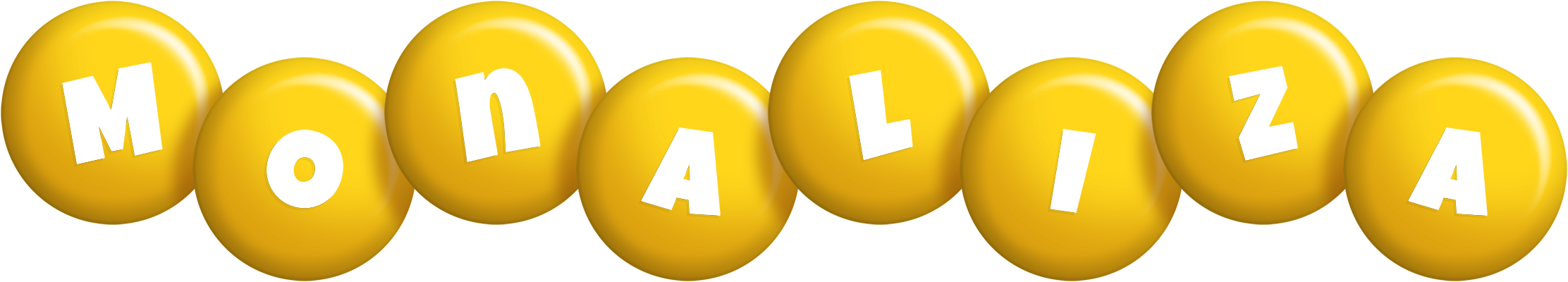 Monaliza candy-yellow logo