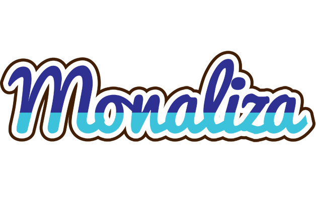 Monaliza raining logo