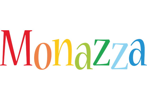 Monazza birthday logo
