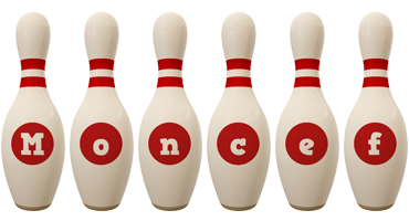 Moncef bowling-pin logo